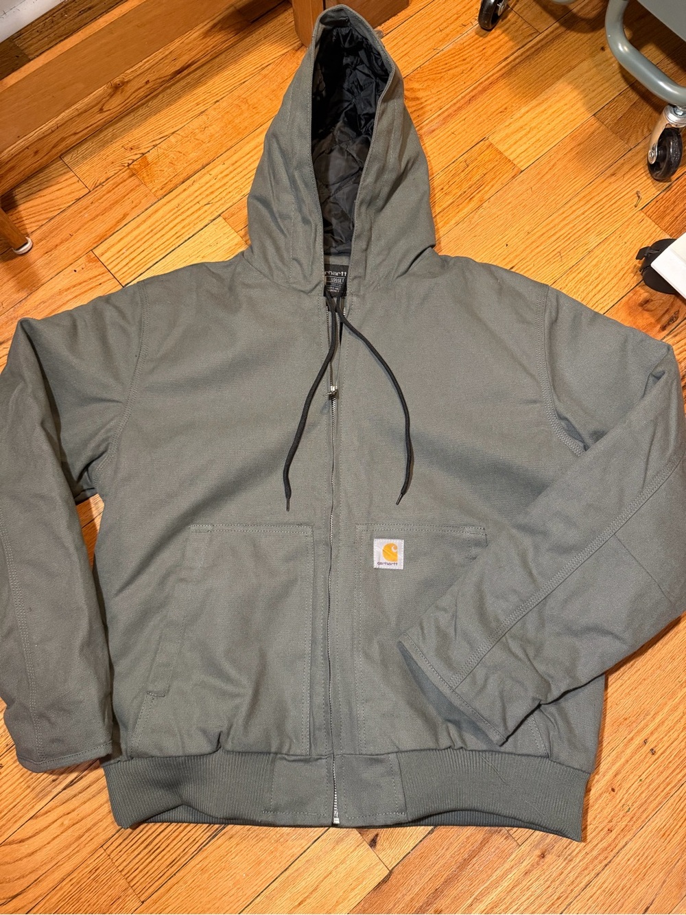 Carhartt Men's Hooded Puffer Jacket in Gray